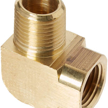 Edelmann 216800 Brass Street Elbow Fitting - 1/2" Female NPT X 1/2" Male NPT
