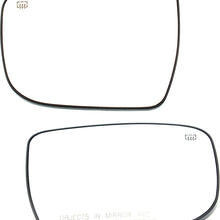 Mirror Glass for 2017 Nissan Rogue Left and Right Side