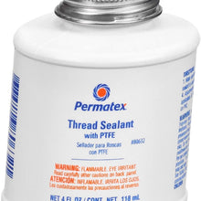 Permatex 80633-12PK Thread Sealant with PTFE, 16 oz. (Pack of 12)