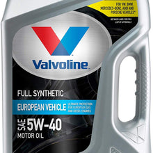 Valvoline European Vehicle Full Synthetic SAE 5W-40 Motor Oil 5 QT, Case of 3