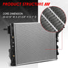 13231 OE Style Aluminum Core Cooling Radiator Replacement for Ford F250 350 450 550 Super Duty 5.4L 6.2L 6.8L AT 08-16