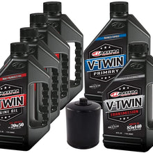 MaximaHiflofiltro VTTOCK14 Complete Engine Oil Change Kit for V-Twin Full Synthetic Harley Davidson Twin Cam, 6 Quart