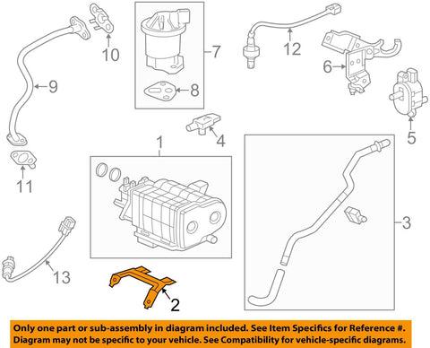 Genuine Honda 17358-TR0-A00 Air Intake Canister Bracket