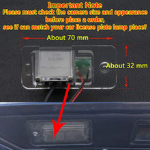 HD 720p Waterproof Parking Camera Night Vision Reversing Camera Rear View Backup Camera for Audi A6 C6 S6 Audi A3 (8P) 8V S3 A4 B6 B7 B8 S4 A5 S6 RS6 A8 RS4 TT 8N Q3 Q5 Q7 (A=Screw Style)