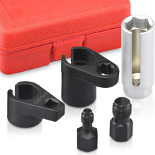 Tooluxe 20764L Oxygen Sensor Socket Wrench and Thread Chaser Set | 5-Piece Set