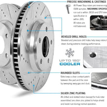 Power Stop KC5064 Z23 Evolution Sport 1-Click Brake Kit with Powder Coated Calipers (Brake Pads, Drilled/Slotted Rotors)