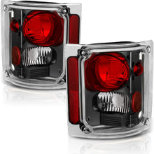 AmeriLite Black Replacement Brake Tail Lights Housing Set for Chevy/GMC Full Size - Passenger and Driver Side