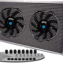 New Aluminum Radiator Replacement For VOLKSWAGEN VW GOLF GTI VR6 MK3 V6 94-98 +2PCS 9"Cooling Fan