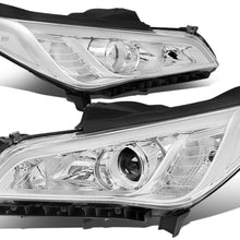 DNA MOTORING Chrome/Clear HL-OH-HSON15-CH-CL1 Factory Style Front Bumper Projector Headlight Lamp Set