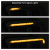 Spyder Auto 9043017 DRL Light Bar Projector Headlights w/Sequential Turn Signal Chrome DRL Light Bar Projector Headlights