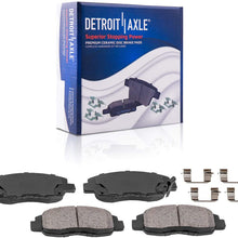 Detroit Axle - Front Ceramic Brake Pads w/Hardware Kit for Acura CL & Honda Accord CHECK VEHICLE FITMENT TOOL