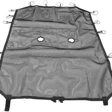 Drizzle Mesh Shade Top Cover Sunshade Front Eclipse Provides UV Sun Protection for Jeep Wrangler 4 Door JK or JKU 2007-2018 Soft Top