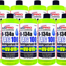 Interdynamics A/C Pro R-134a PAG 100 Refrigerant Oil with UV Dye (32 oz) - 12 Pack