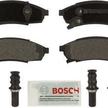 Bosch BE376H Blue Disc Brake Pad Set with Hardware for Select Buick Regal; Chevrolet Lumina/Monte Carlo; Oldsmobile Cutlass, Pontiac Grand Prix, FRONT