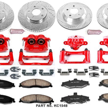 Power Stop KC1548 1-Click Performance Brake Kit with Calipers, Front & Rear