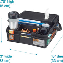 High Road Car Front Seat Organizer with Tissue Holder and Divided Storage Compartments