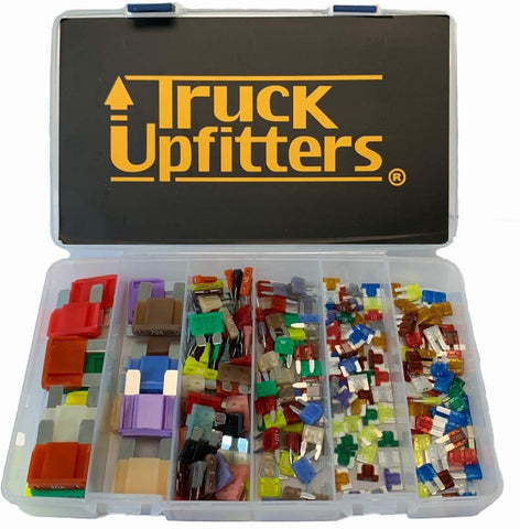 Truck Upfitters 250 pc Assorted Automotive Complete Blade Fuse Kit for Cars, Trucks, and SUVs. Compatible with 6 Of The Most Common Types of Blade Fuses!