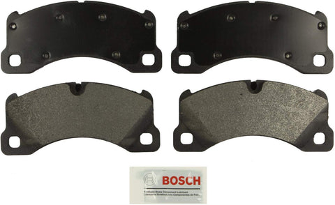 Bosch BE1349 Blue Disc Brake Pad Set for Porsche: 2008-13 Cayenne, 2010-15 Panamera; Volkswagen: 2011-15 Touareg - FRONT