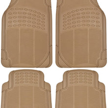 BDK Heavy Duty 4pc Front & Rear Rubber Floor Mats for Car SUV Van & Truck-All Weather Protection Universal Fit