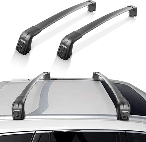 MOSTPLUS Roof Rack Cross Bar Rail Compatible for 2016 2017 2018 2019 2020 KIA Sportage Cargo Racks Rooftop with Anti-Theft Design