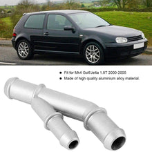 Suuonee Coolant Y-Flange, Cast Aluminum Coolant Pipe Adapter Y-Flange OE: 1J0121087E Fit for Mk4 Golf 1.8T 2000-2005