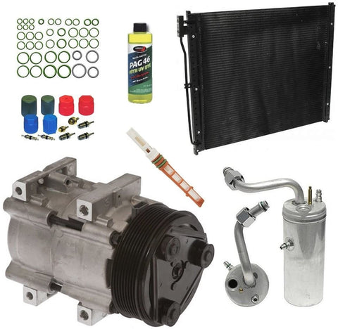 New AC A/C Compressor Kit Fits: 1999 - 2003 Ford F250 F350 F450 F550 V8 7.3L Turbocharged Diesel ONLY!