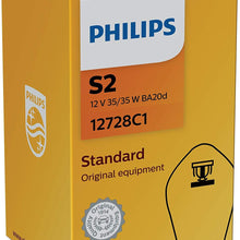 Philips Motorcycle Scooter ATV Snowmobile Headlight Bulb S2 12V 35/35W BA20d 30% Brighter than Stock