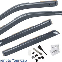 Goodyear Shatterproof in-Channel Window Deflectors for Ford F150 2015 2016 2017 2018 2019 2020 SuperCrew, Rain Guards, Window Visors for Cars, Truck Accessories, Vent Deflector,4 pcs – GY003407