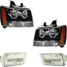Headlight Fog Driving Light Lamp LH RH Kit Set of 4 for Chevy Suburban Tahoe