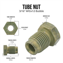 4LIFETIMELINES Steel Tube Nut, M10 by 1.0 Bubble, 3/16 Inch, 10 per Bag