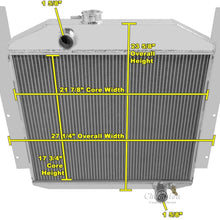 Champion Cooling, 3 Row All Aluminum Radiator for Studebaker, CC4952