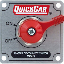 QuickCar Racing Products 55-021 Silver 2-1/2" High x 2-1/2" Wide Panel Battery Master Disconnect Switch with Mounting Panel