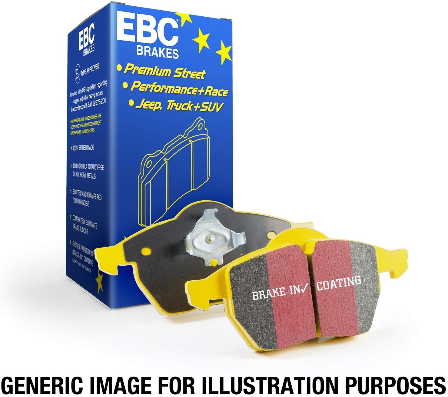 EBC Brakes DP41788R Yellowstuff Street and Track Brake Pad