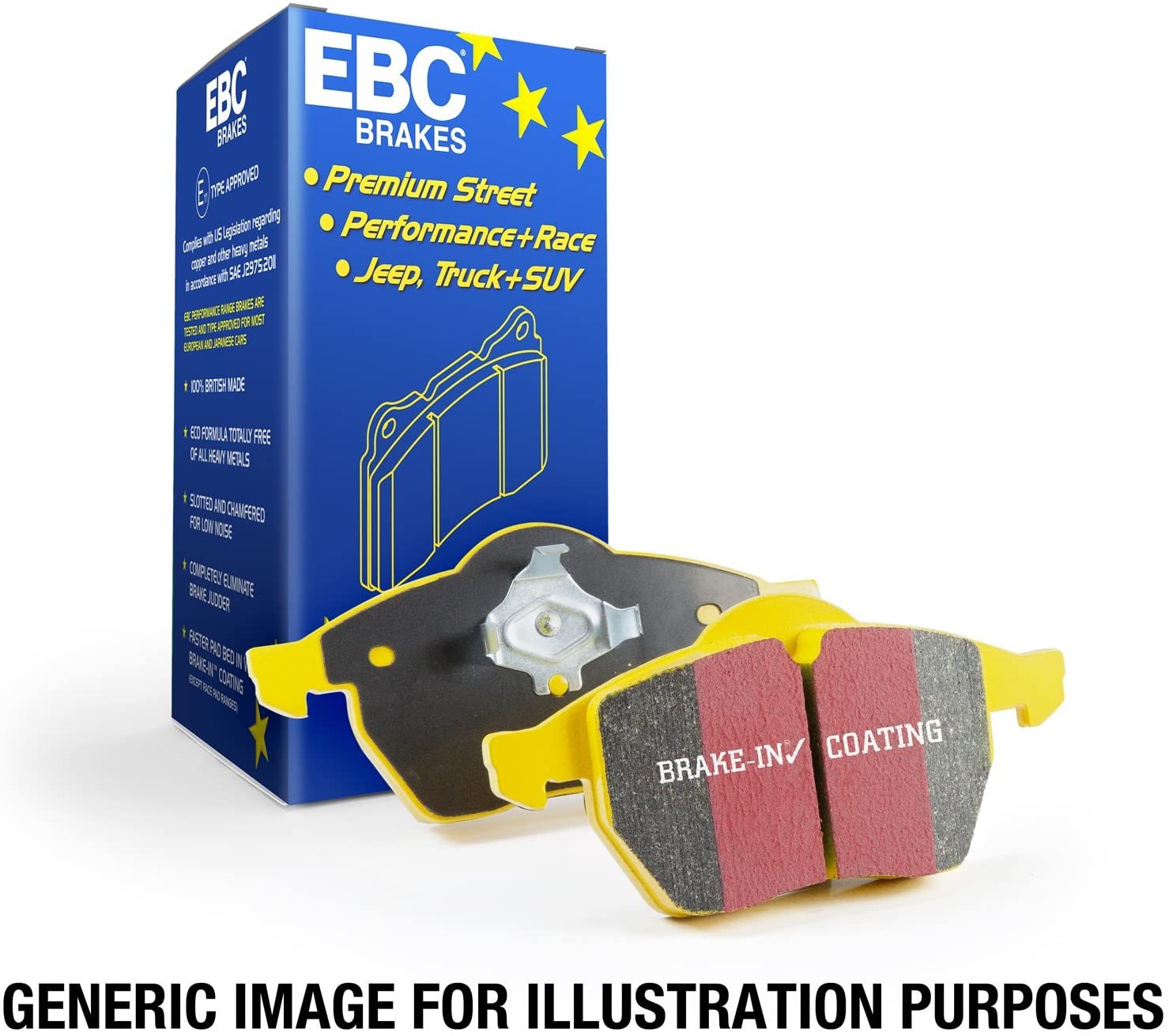 EBC Brakes DP41955R Yellowstuff Street and Track Brake Pad