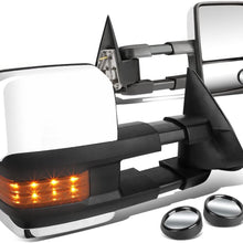 DNA Motoring TWM-015-T666-CH-AM+DM-SY-022 Pair of Towing Side Mirrors + Blind Spot Mirrors