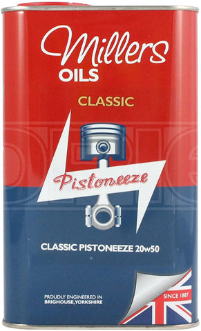 Millers Oils 7913 JCT Classic Pistoneeze 20W50 Engine Oil - 1L jug
