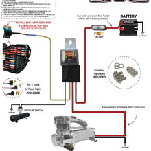 airmaxxx 580 air Compressor & AVS Single Compressor Wiring kit (Black)