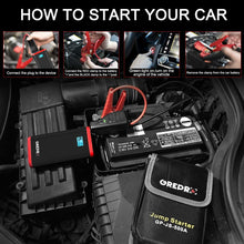 Jump Starter (Up to 4.5L Gas,2.5L Diesel Engines) Car Battery Jump Starter and Auto Battery Booster for 12V Vehicle and Emergency Jump Start Battery Pack with USB Port and LED Flashlight - Red