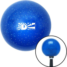 American Shifter 276631 Shift Knob (Company White Rising Sun Logo Blue Metal Flake with M16 x 1.5 Insert)