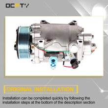 OCPTY Air Conditioner Compressor Compatible for Acura ILX CO 4920AC
