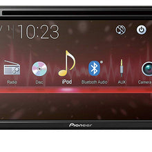 Pioneer 6.8" Double DIN Touchscreen Display, Apple iPhone and Android Music Support, Bluetooth in-Dash DVD/CD AM/FM Front USB Digital Multimedia Car Stereo Receiver/Free Alphasonik Earbuds