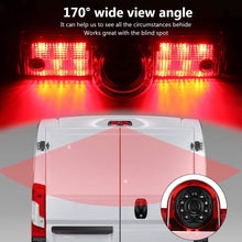 HD 720P Third Roof top Mount Brake lamp Camera 3rd Brake Light Rear View Backup Camera for Transporter Express/Savana 2003-2018/Explorer Vans/Express