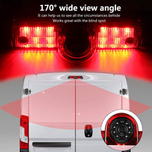 HD 720p Third Roof top mount brake lamp camera Brake Light Rear View Backup Camera +4.3 inch TFT Monitor Display Kit for Transporter Express/GMC SAVANA 2005-2019 Explorer Vans Express Kit