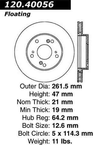 Stoptech 127.40056L Auto Part