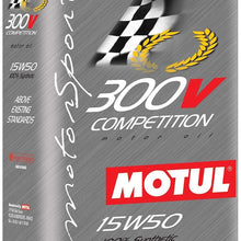 Motul 104244 300V 15w50 Racing OilSynthetic 2 Liter, 67.62 Fluid_Ounces