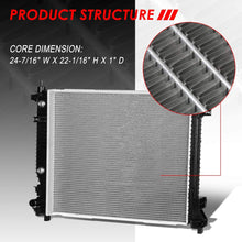 13241 Factory Style Aluminum Cooling Radiator Replacement for 10-11 Cadillac SRX/Saab 9-4X 3.0L