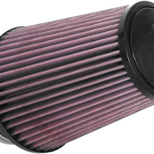 K&N Universal Clamp-On Air Filter: High Performance, Premium, Washable, Replacement Filter: Flange Diameter: 4 In, Filter Height: 7 In, Flange Length: 1.75 In, Shape: Round Tapered, RU-4680