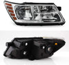 For 2009-18 Dodge Journey Passenger Side Only Headlight Assembly Chrome Housing Clear Lens