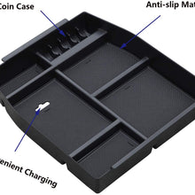 Lyon cover Center Console Armrest Insert Organizer ABS Tray Storage Box Container with USB Hole for Ford F150 2015 2016 2017 2018 2019 | Warranty 1 Years |