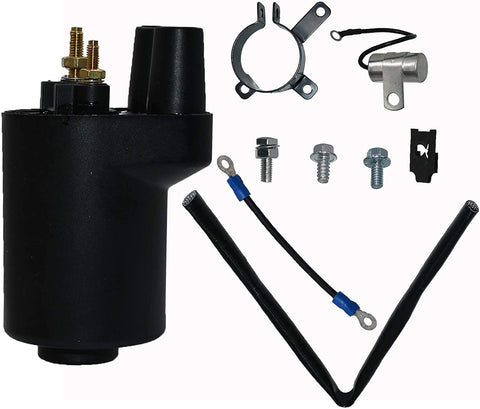 Autu Parts Ignition Coil for 166-0772 Onan Points Models BF B43 B48 NHC CCK 166-0648 166-0804 Engine New Ignition Coil